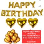 31 Pcs Perfect Decor Golden & Silver Balloon Kit - Ideal Backdrop Accessory