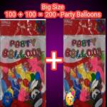 Vibrant Multicolor Balloon Set - Perfect Decor Accessory (200 Pcs)