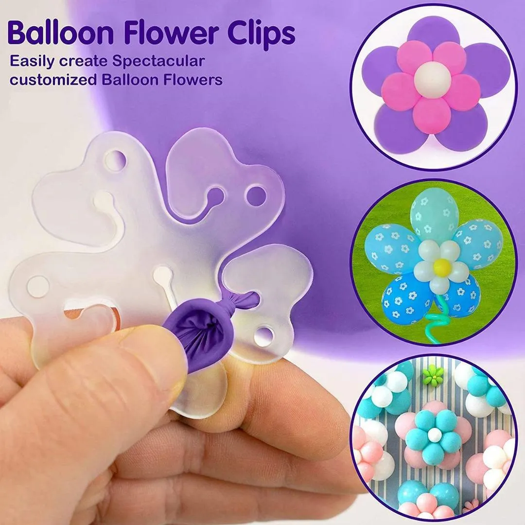 Flower Balloon Holders for Easy Birthday & Wedding Decoration - 10 Pcs - Image 2