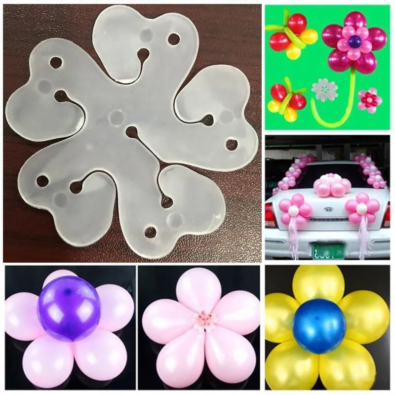 Flower Balloon Holders for Easy Birthday & Wedding Decoration - 10 Pcs - Image 3