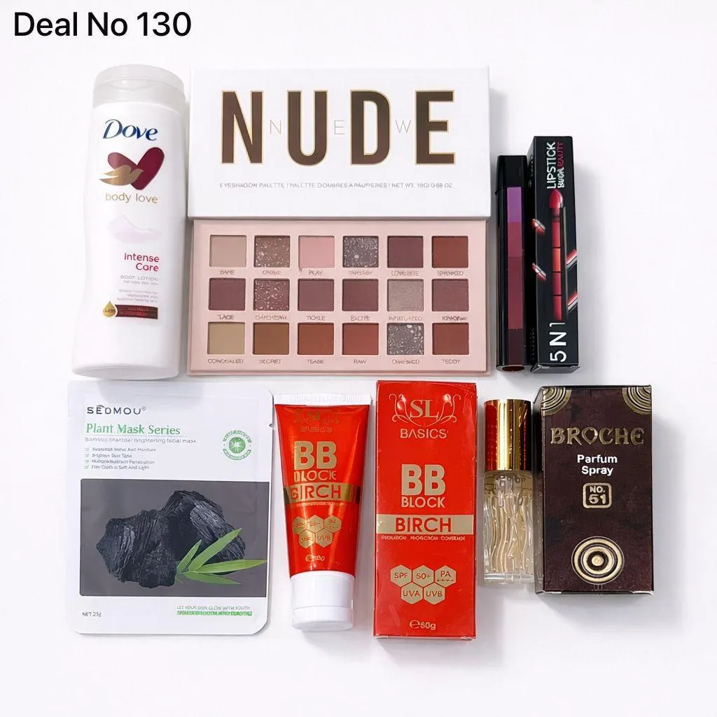 6 in 1 Makeup & Skincare Bundle 300 g - 7 Pc - Image 2