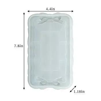 DIY Design Decorative Tray handmade captivating jewelry plate/ring dish adorned with a dainty bow - Image 4