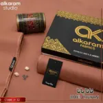 Men’s Unstitched Cotton Plain Suit