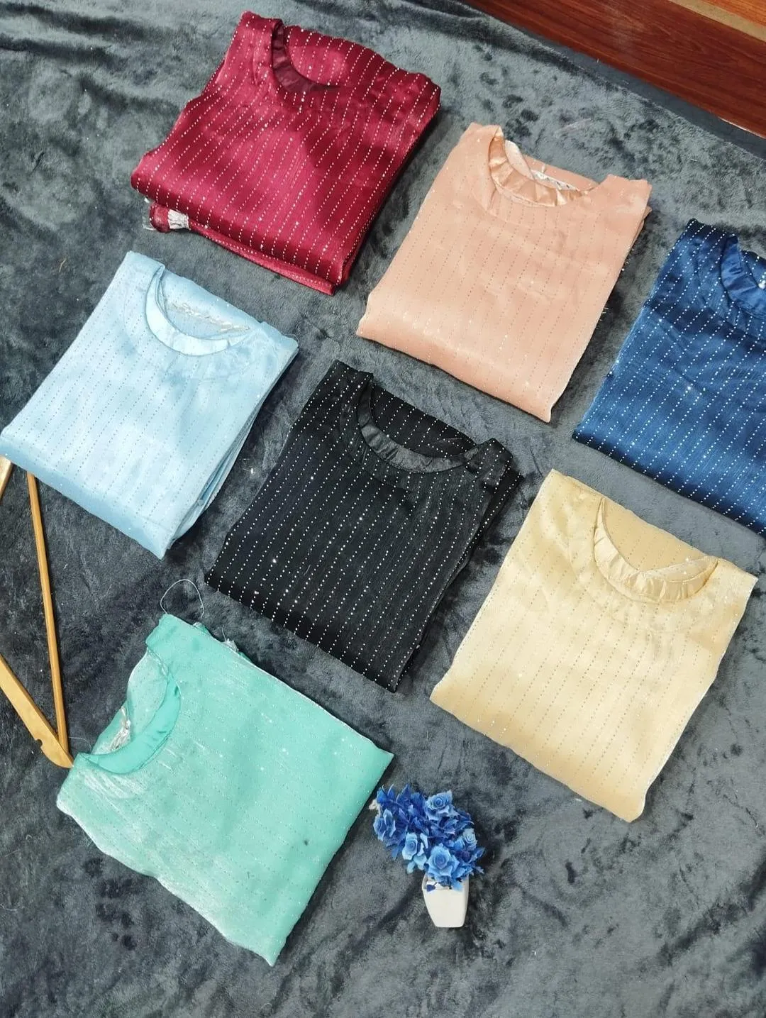 3 Pcs Women's Stitched Shamoz Silk Patch Work Suit - Image 2