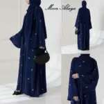 Georgette Embroidered Full Abaya