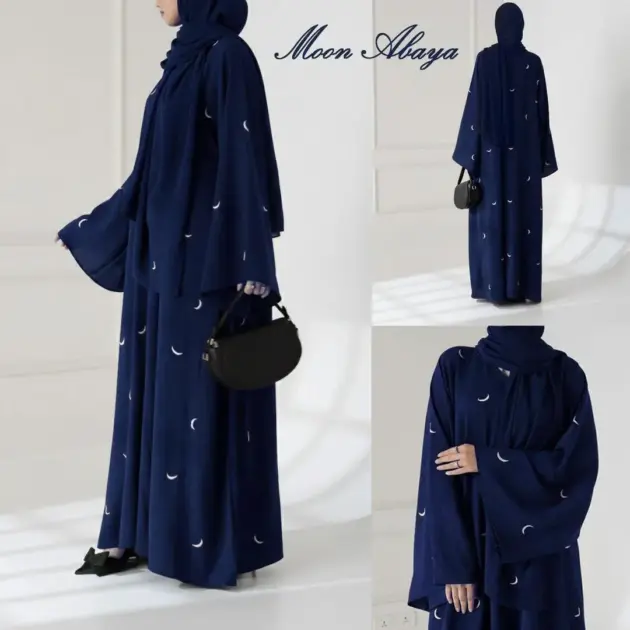 Georgette Embroidered Full Abaya