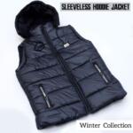 Men's Parachute Sleeveless Jacket - 1 Pc Hooded Neck Design