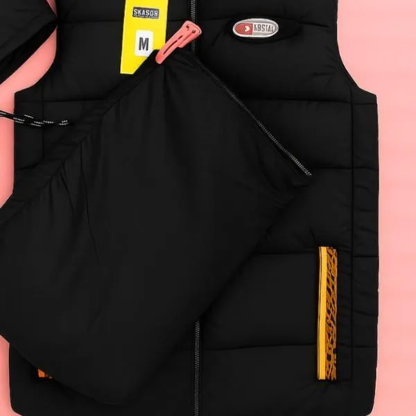 1 Pc Men's Parachute Printed Sleeveless Jacket - Image 2