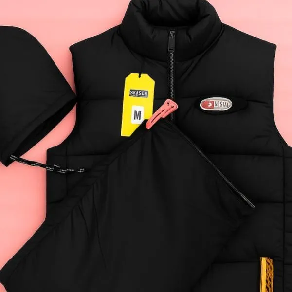 1 Pc Men's Parachute Printed Sleeveless Jacket - Image 3