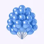 Pack of 50 Metallic Chrome Balloons Set for Birthday Decorations, Weddings, Anniversary Party, Welcome Party, Bridal Shower or Baby Shower Celebrations