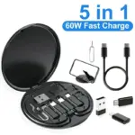 5-in-1 60W Fast Charging Data Cable Set All in One Compatible with All Devices