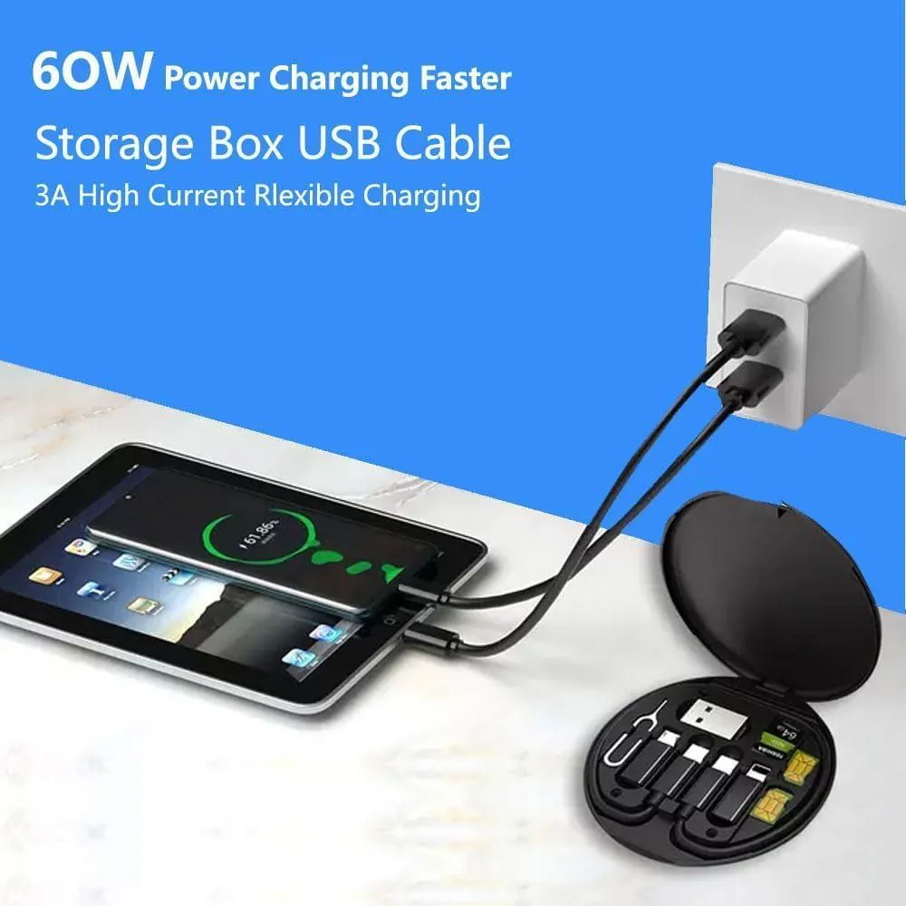 5-in-1 60W Fast Charging Data Cable Set All in One Compatible with All Devices - Image 3