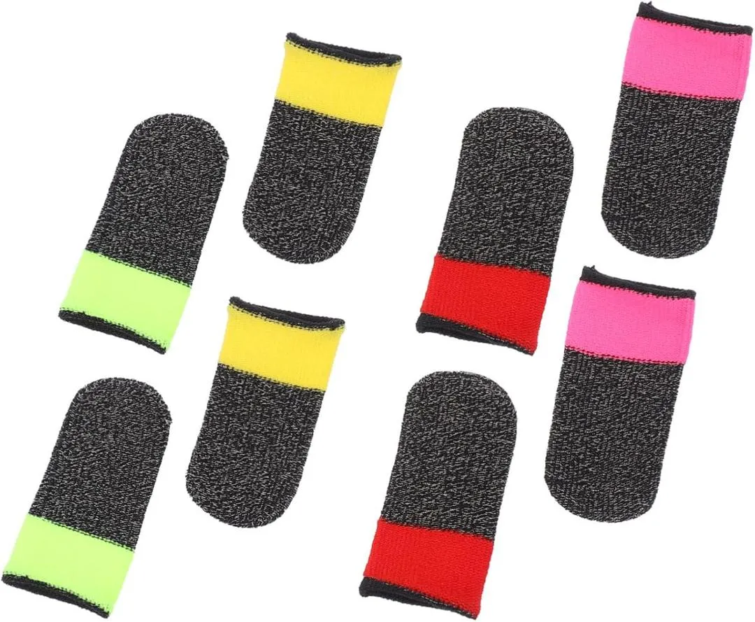 Buy 5Pair Get 1 Pair Free Gaming Finger Sleeves for PUBG & Free Fire Anti Sweat Thumb Gloves - Image 2