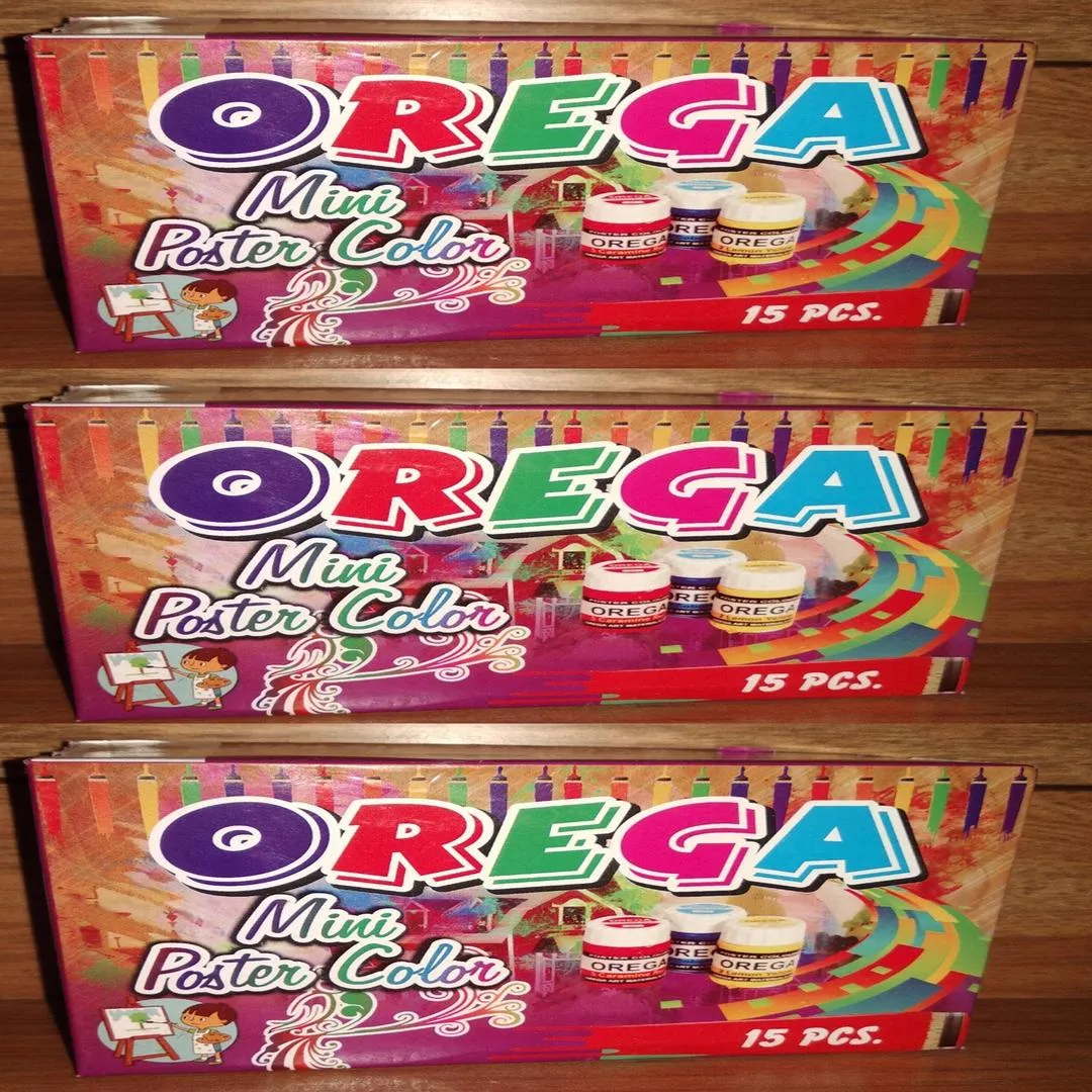 Pack of 3 Poster Color Box - 3 Packet of 15 Mini Poster Color Bottles Multicolor - Art# M247-OrePC15-3 Box-0003