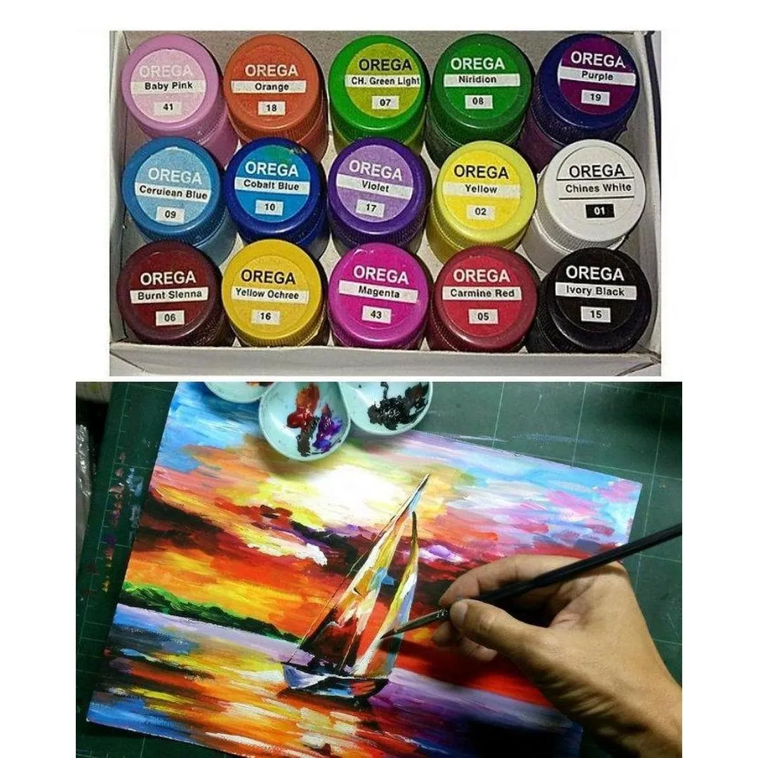 Pack of 3 Poster Color Box - 3 Packet of 15 Mini Poster Color Bottles Multicolor - Art# M247-OrePC15-3 Box-0003 - Image 10