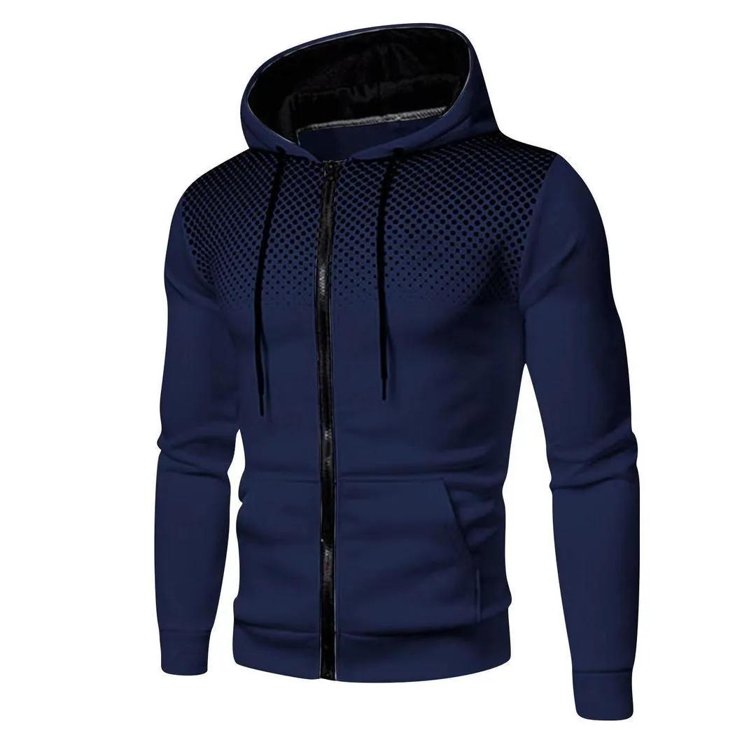 Men's Cotton Hooded Neck Hoodie - 1 Pc in Navy Blue