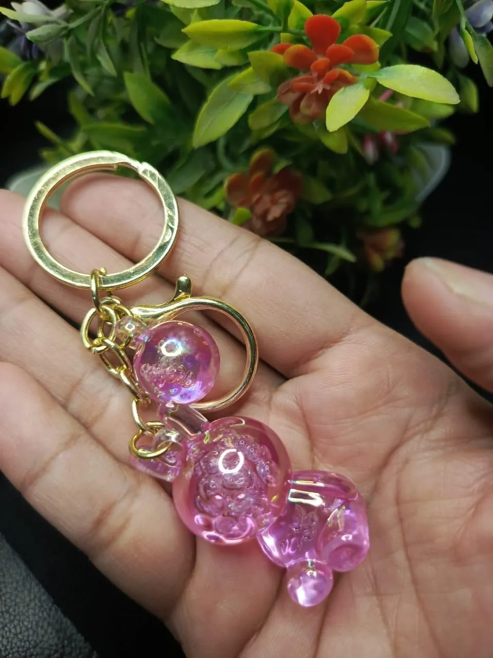 Crystal Glitter Bear Keychain for Bags & Keys - Image 3