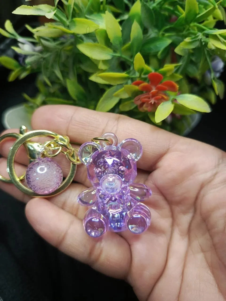 Crystal Glitter Bear Keychain for Bags & Keys - Image 5