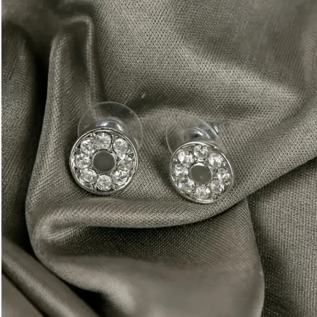 Modern Design Silver Plated Studs