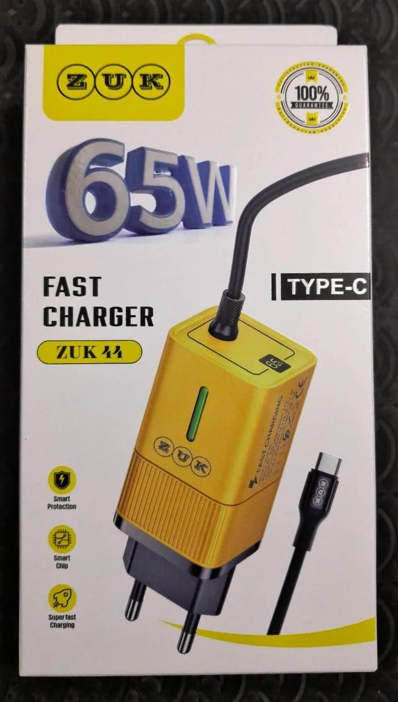 65W Fast Charger with Type-C Cable - High-speed charging for all your Type-C devices - Image 4