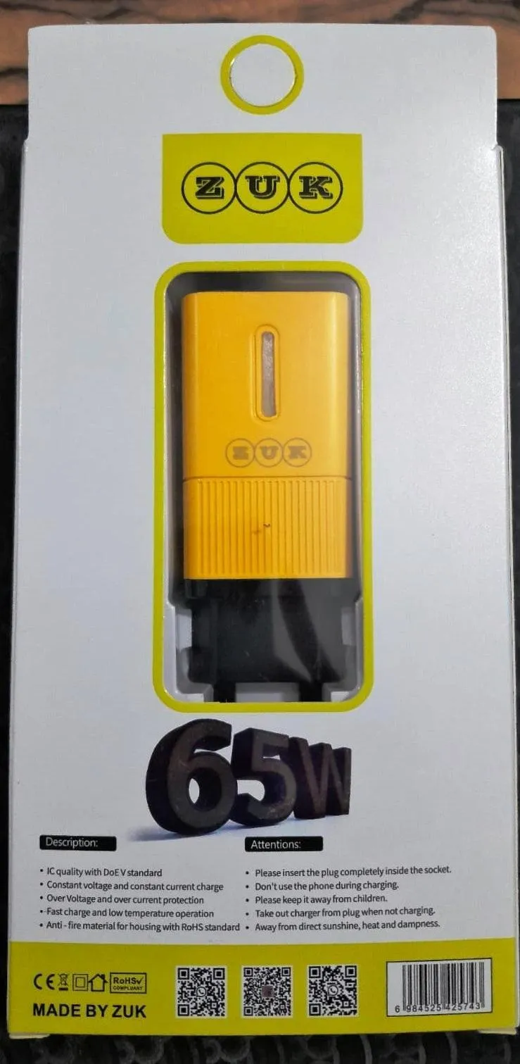 65W Fast Charger with Type-C Cable - High-speed charging for all your Type-C devices - Image 5