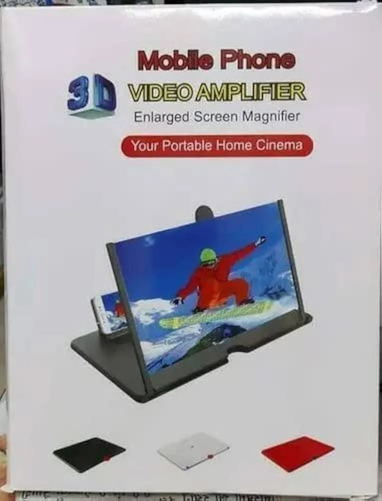 Mobile Phone Video Amplifier 12-Inch 3D Screen Magnifier for All Smartphones