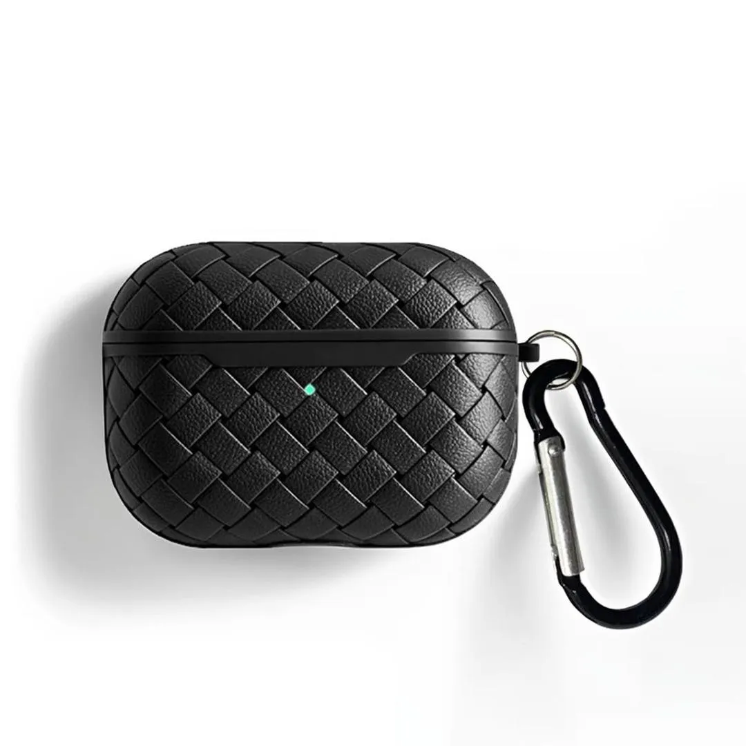 Premium Woven Silicone Case for AirPods Pro Stylish, Shock-Resistant Protection - Image 2