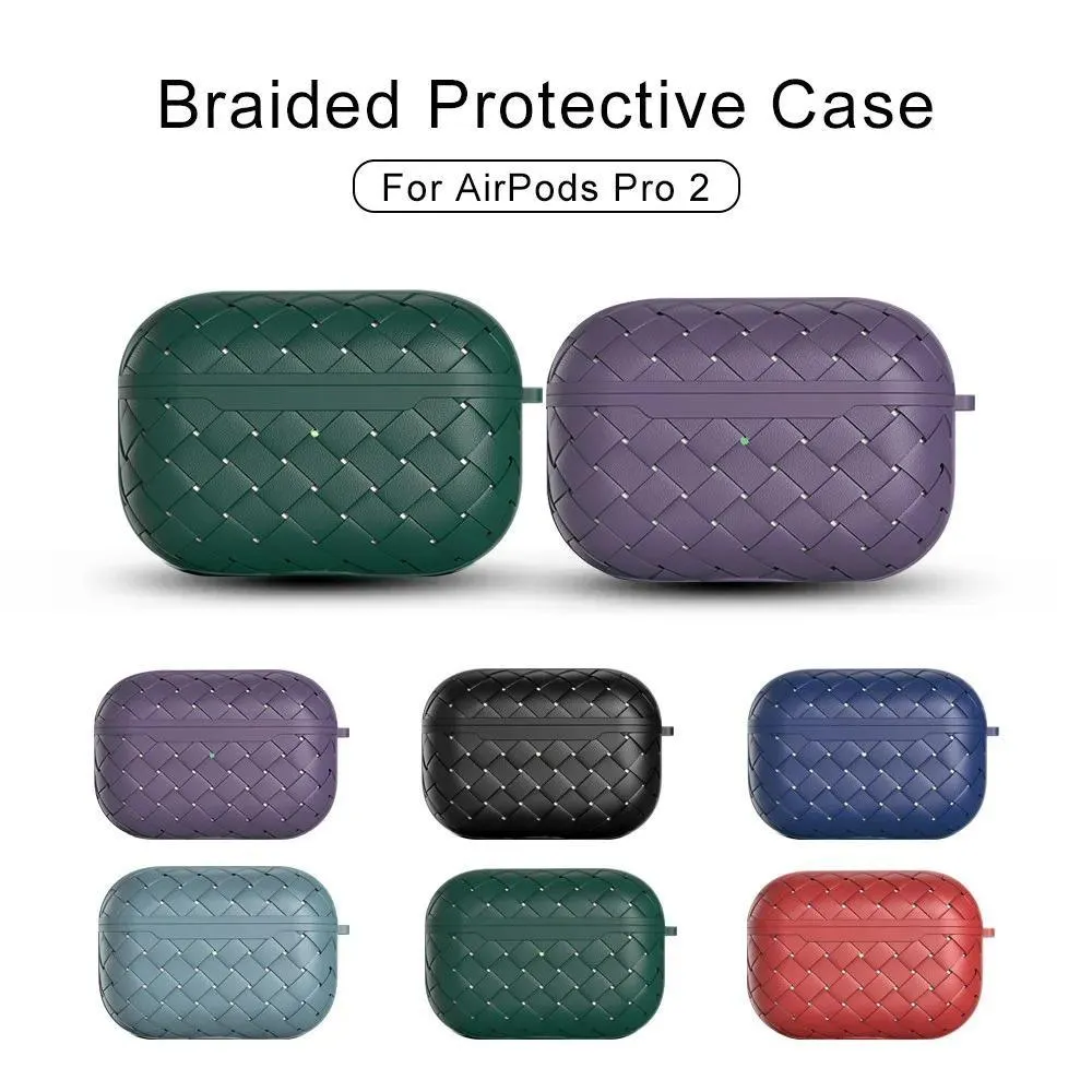 Premium Woven Silicone Case for AirPods Pro Stylish, Shock-Resistant Protection - Image 3