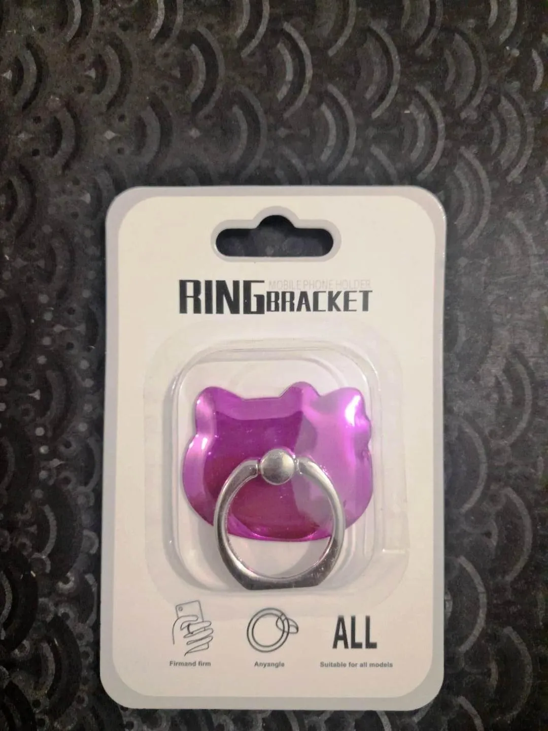 Cute Kitty Style 360° Phone Ring Bracket Stylish and Secure Mobile Grip Holder - Image 2