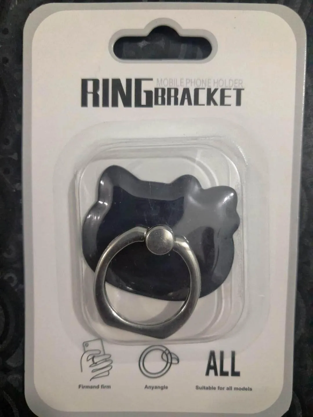 Cute Kitty Style 360° Phone Ring Bracket Stylish and Secure Mobile Grip Holder - Image 3