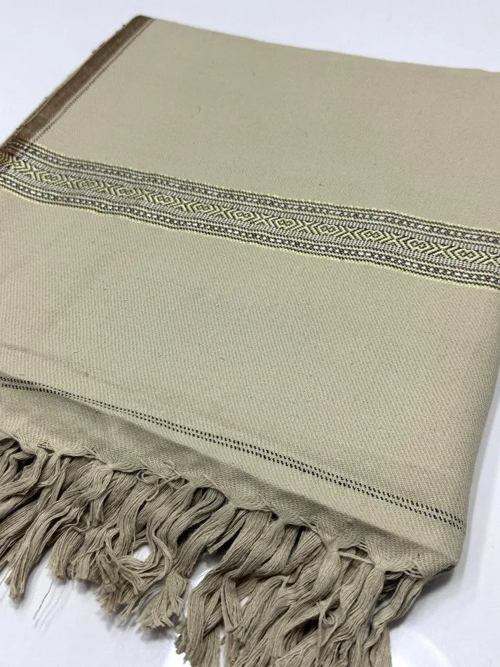 Gents Shawl | Same Border Pure, Fine and Soft Wool Islampur Swat Khaddi Made Shawl - Image 5