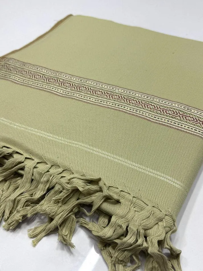 Gents Shawl | Same Border Pure, Fine and Soft Wool Islampur Swat Khaddi Made Shawl - Image 6
