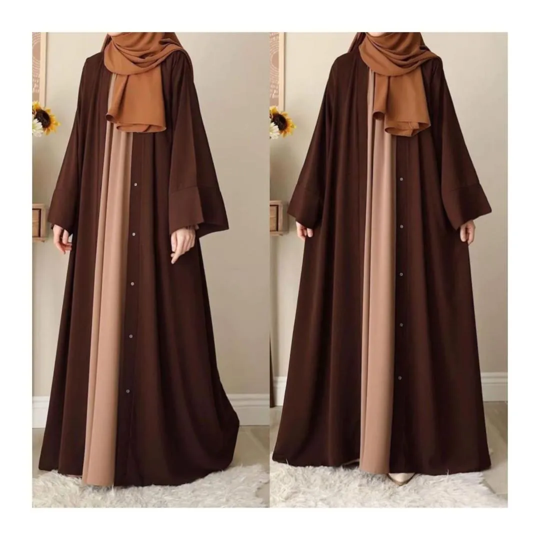 Georgette Plain Maxi Abaya - Image 3