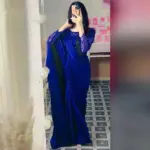 2 Pcs Women’s Shamoz Silk Sequins Embroidered Stitched Saree