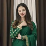 2 Pcs Women’s Shamoz Silk Embroidered Stitched Saree