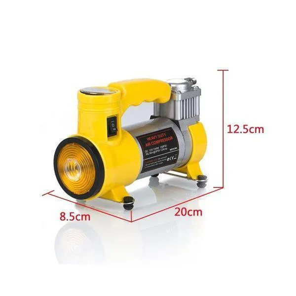 12V 150PSI 35LPM Cyclone Heavy Duty Air Compressor with Working Light Inflatables Portable Pump Motorbike, Cars, Bicycle, Football, Truck, Motorcycle, Inflatable Boat - Image 5