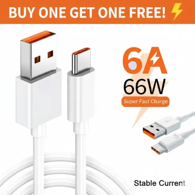 66W Super Fast Charging Cable Buy 1 Get 1 FREE