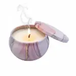 Tin Scented Candles Round Shape Pack of 2