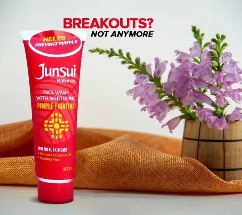 Junsui Naturals Face Wash With Whitening Pimple Fighting 100gm - Image 2
