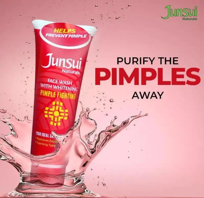 Junsui Naturals Face Wash With Whitening Pimple Fighting 100gm - Image 3