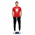 2 Pcs Men's Polyester Printed Track Suit