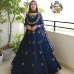 3 Pcs Women's Stitched Chiffon Embroidered Maxi Suit