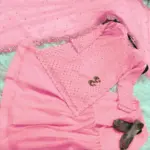 3 Pcs Women’s Stitched Chiffon Sheesha Work Gharara Shirt