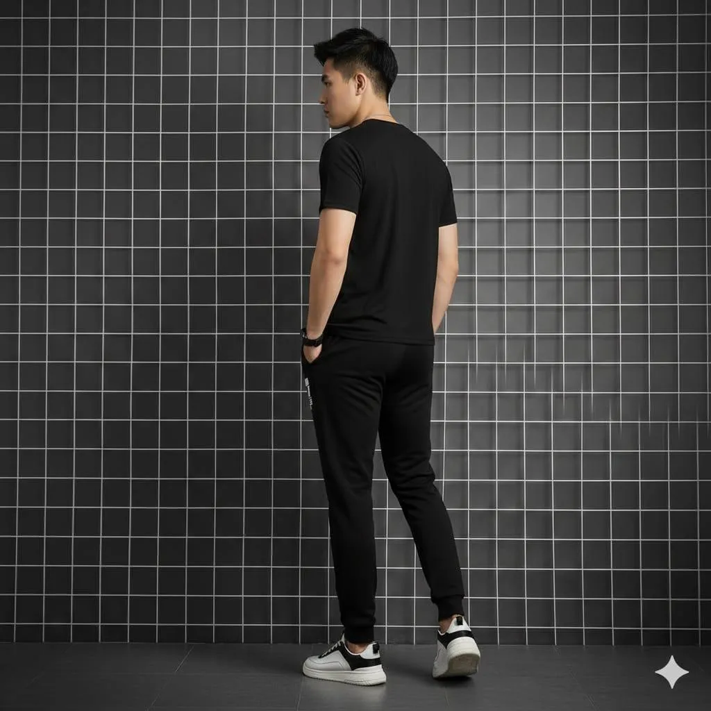 2 Pcs Men's Polyester Printed Track Suit - Image 3