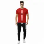 2 Pcs Men's Polyester Printed Track Suit