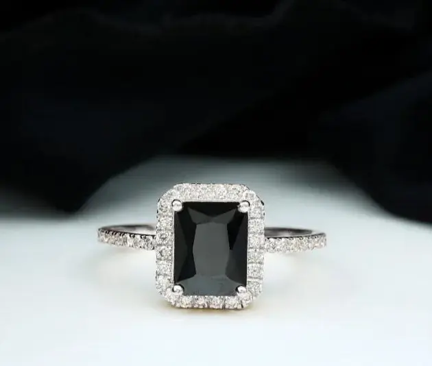 Charm Silver Plated Zircon Adjustable Ring