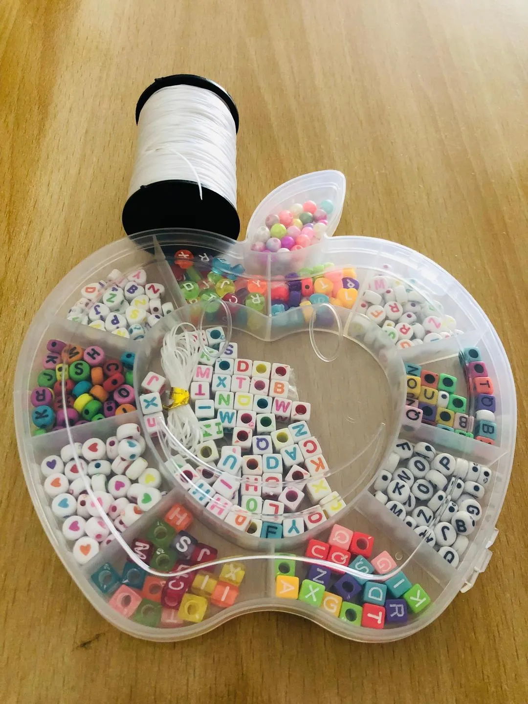 DIY Jewellery Beads / Apple Style Beads Set with Alphabets Beads - Image 2