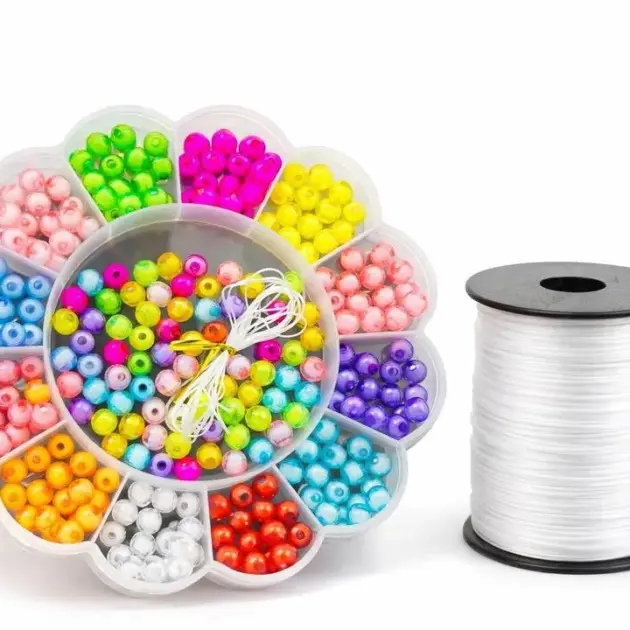 DIY Jewellery Beads with Elastic Thread Roll