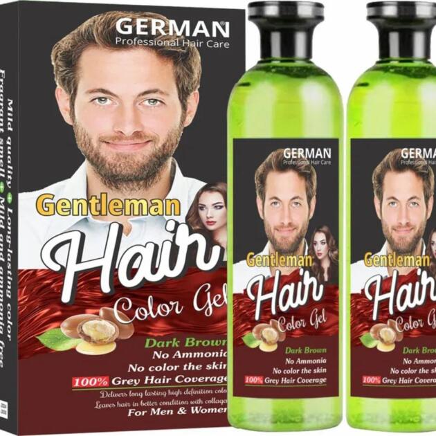 Sleek Gel Hair Dye - 1 Pcs Brightening & Anti-Aging Formula for All Hair Types