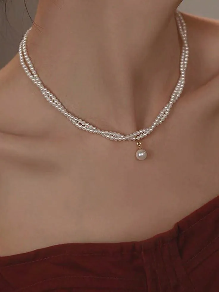 Pack Of 4 Pearl Necklace Deal Eid Special - Image 4